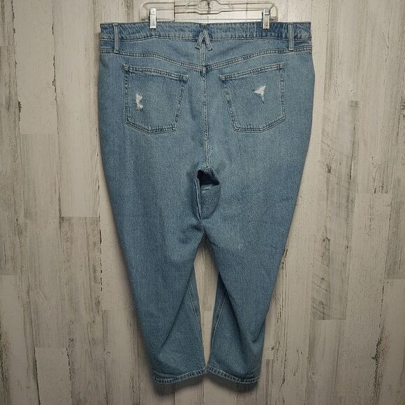 Maurices 20W Cheeky Taper Ankle Jeans Distressed High Rise Curvy Fit - Picture 5 of 9